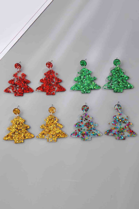 Christmas Tree Acrylic Earrings king-general-store-5710.myshopify.com