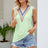 Contrast V-Neck Eyelet Tank king-general-store-5710.myshopify.com