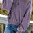 Quarter-Snap Collared Lantern Sleeve Sweatshirt king-general-store-5710.myshopify.com
