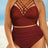 Halter Neck Crisscross Ruched Two-Piece Swimsuit king-general-store-5710.myshopify.com