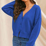 Dropped Shoulder Half Button Cardigan king-general-store-5710.myshopify.com