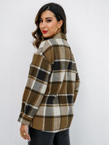 Plaid Button-Down Jacket king-general-store-5710.myshopify.com