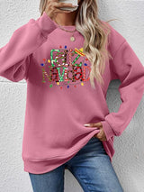 FELIZ NAVIDAD Round Neck Drop Shoulder Sweatshirt king-general-store-5710.myshopify.com