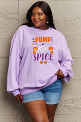 Simply Love Full Size PUMPKIN SPICE Graphic Sweatshirt king-general-store-5710.myshopify.com