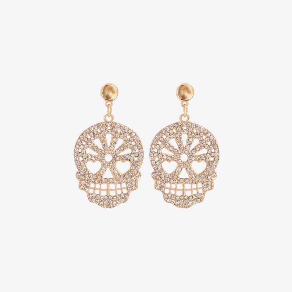 Skull Rhinestone Alloy Earrings king-general-store-5710.myshopify.com