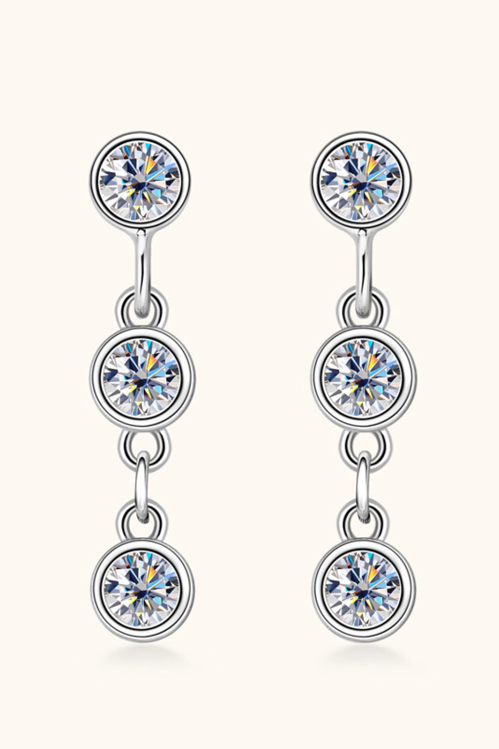 Moissanite 925 Sterling Silver Drop Earrings king-general-store-5710.myshopify.com