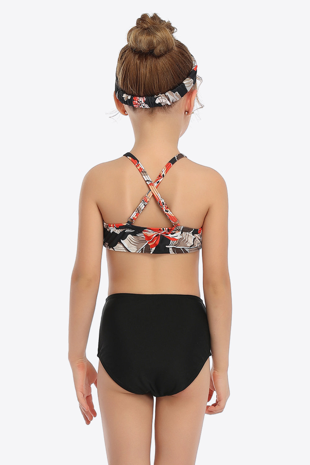 Botanical Print Ruffled Two-Piece Swim Set king-general-store-5710.myshopify.com