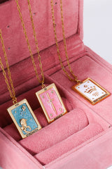 Tarot Card Pendant Copper Necklace king-general-store-5710.myshopify.com