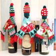 Christmas Hat and Scarf Wine Bottle Decoration king-general-store-5710.myshopify.com