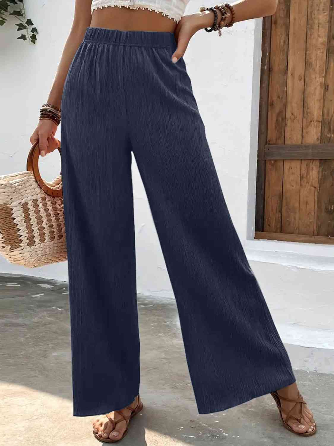 Full Size High Waist Wide Leg Pants king-general-store-5710.myshopify.com