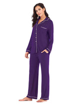 Collared Neck Long Sleeve Loungewear Set with Pockets king-general-store-5710.myshopify.com