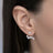 Zircon Star 925 Sterling Silver Single Earring king-general-store-5710.myshopify.com