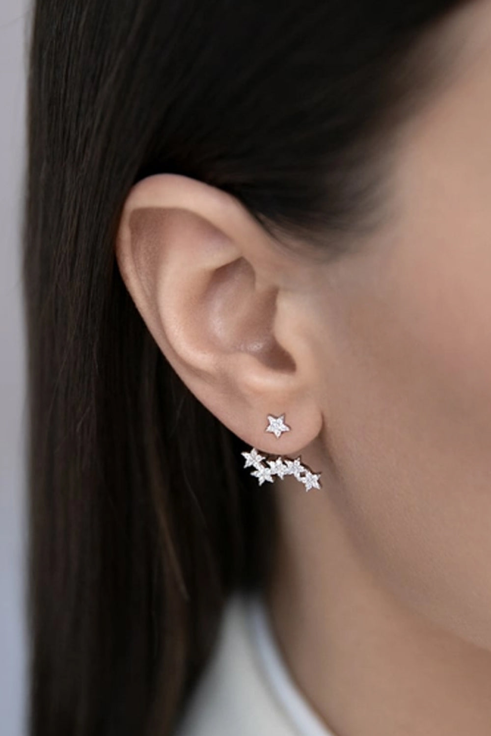 Zircon Star 925 Sterling Silver Single Earring king-general-store-5710.myshopify.com