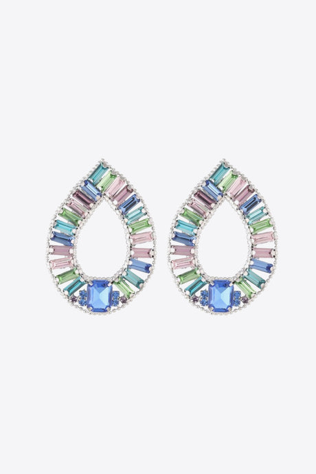 Multicolored Glass Stone Earrings king-general-store-5710.myshopify.com