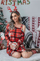 Christmas Asymmetrical Neck Long Sleeve Dress king-general-store-5710.myshopify.com