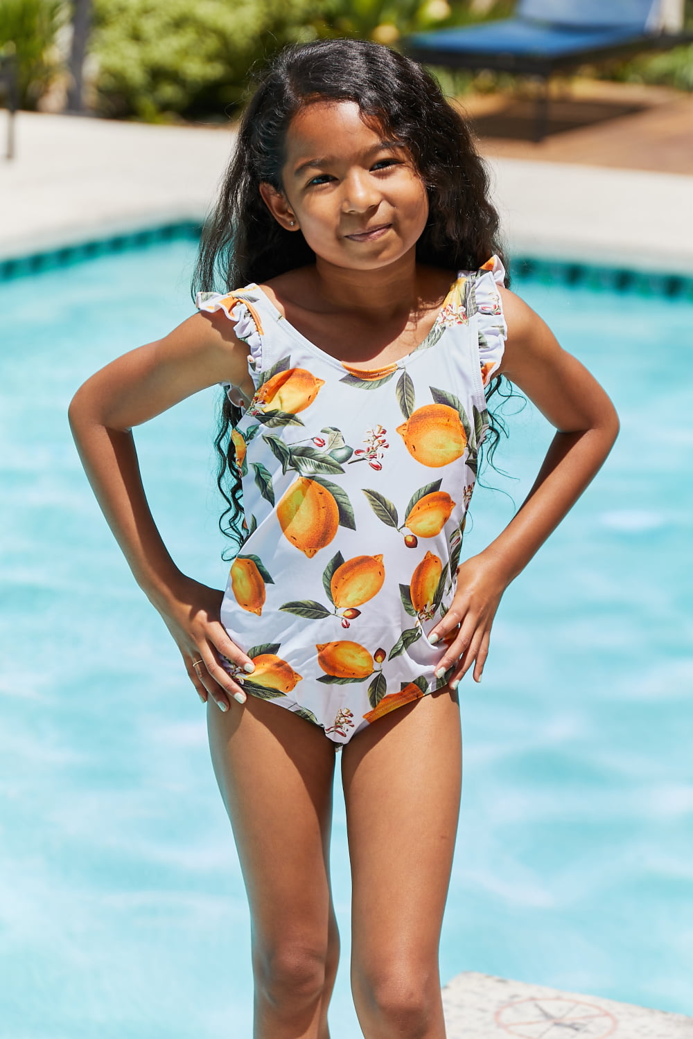 Marina West Swim Float On Ruffled One-Piece in Citrus Orange king-general-store-5710.myshopify.com