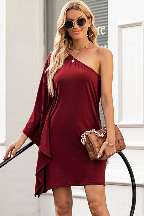 One Shoulder Statement Dress king-general-store-5710.myshopify.com