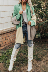 Color Block Long Sleeve Cardigan king-general-store-5710.myshopify.com