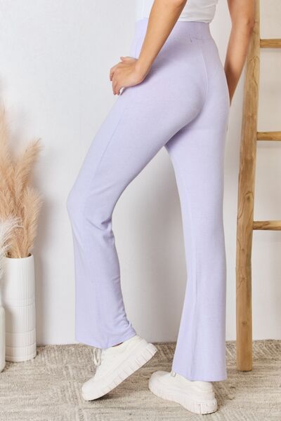 RISEN Full Size High Waist Ultra Soft Knit Flare Pants king-general-store-5710.myshopify.com