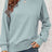 Round Neck  Dropped Shoulder Slit Sweatshirt king-general-store-5710.myshopify.com