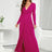 V-Neck Long Sleeve Split Dress king-general-store-5710.myshopify.com