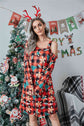 Christmas Asymmetrical Neck Long Sleeve Dress king-general-store-5710.myshopify.com