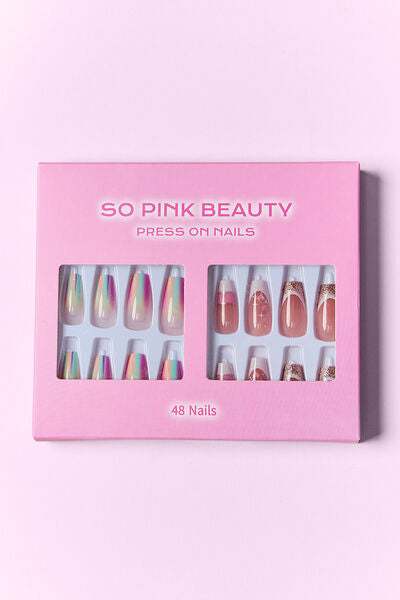 SO PINK BEAUTY Press On Nails 2 Packs king-general-store-5710.myshopify.com