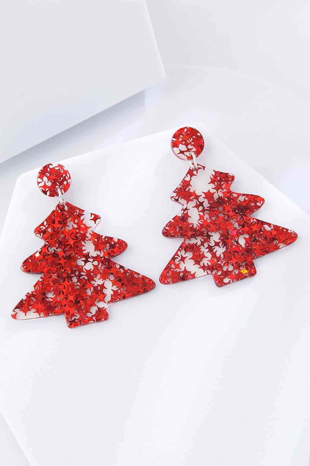 Christmas Tree Acrylic Earrings king-general-store-5710.myshopify.com