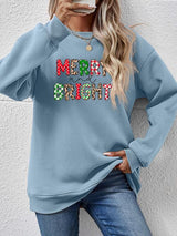 MERRY AND BRIGHT Round Neck Sweatshirt king-general-store-5710.myshopify.com