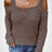 Long Sleeve Cold Shoulder Sweater king-general-store-5710.myshopify.com