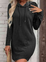 Drawstring Hooded Sweater Dress king-general-store-5710.myshopify.com