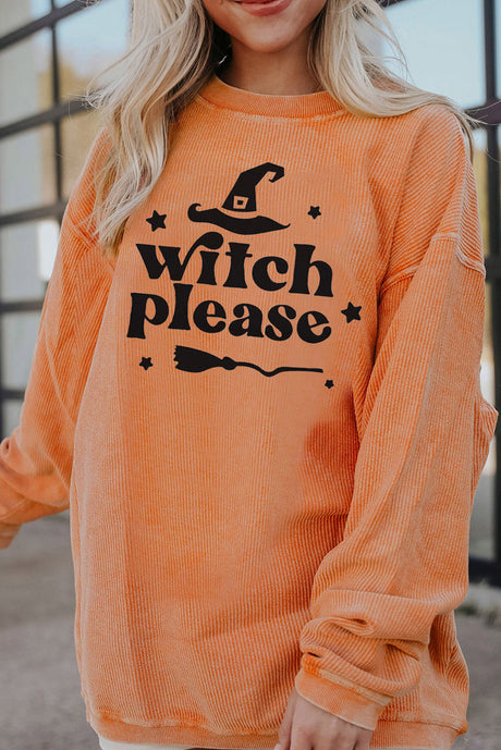 WITCH PLEASE Graphic Dropped Shoulder Sweatshirt king-general-store-5710.myshopify.com