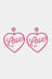 Heart Shape Acrylic Dangle Earrings king-general-store-5710.myshopify.com