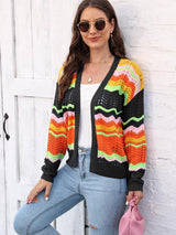 Open Front Openwork Cardigan king-general-store-5710.myshopify.com