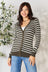 Zenana Full Size Striped Snap Down Cardigan king-general-store-5710.myshopify.com