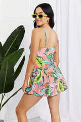 Marina West Swim Full Size Sail With Me V-Neck Swim Dress in Coral king-general-store-5710.myshopify.com