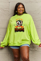 Simply Love Full Size TRICK OR TREAT HAPPY HALLOWEEN Graphic Sweatshirt king-general-store-5710.myshopify.com