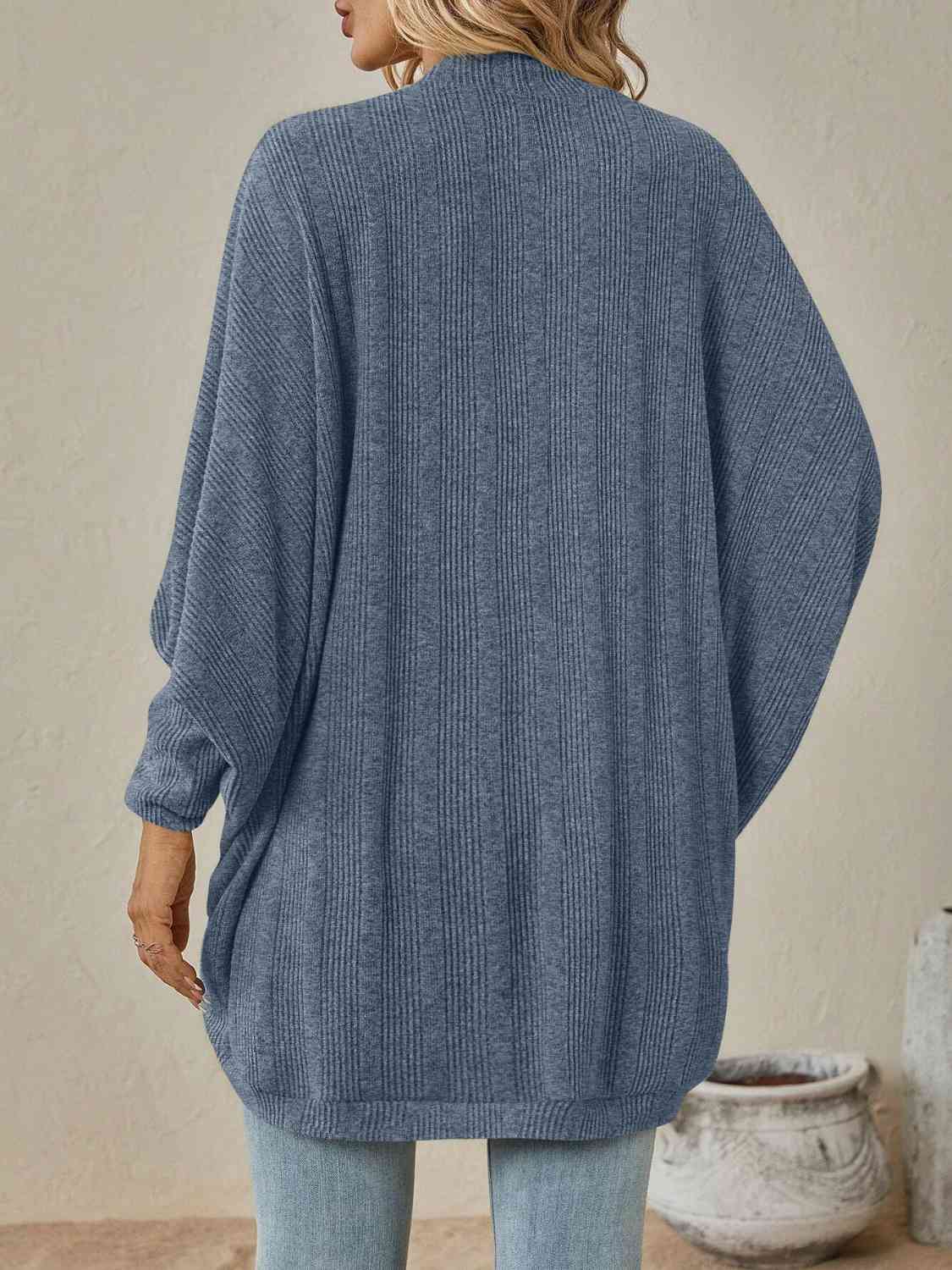 Open Front  Dropped Shoulder Cardigan king-general-store-5710.myshopify.com