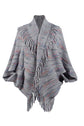 Fringe Detail Printed Poncho king-general-store-5710.myshopify.com