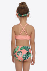 Botanical Print Ruffled Two-Piece Swim Set king-general-store-5710.myshopify.com