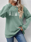 Christmas Tree Graphic Drop Shoulder Sweatshirt king-general-store-5710.myshopify.com