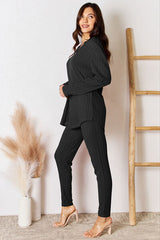 Basic Bae Full Size Notched Long Sleeve Top and Pants Set king-general-store-5710.myshopify.com