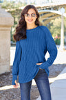 Basic Bae Full Size Ribbed Round Neck Long Sleeve Knit Top king-general-store-5710.myshopify.com