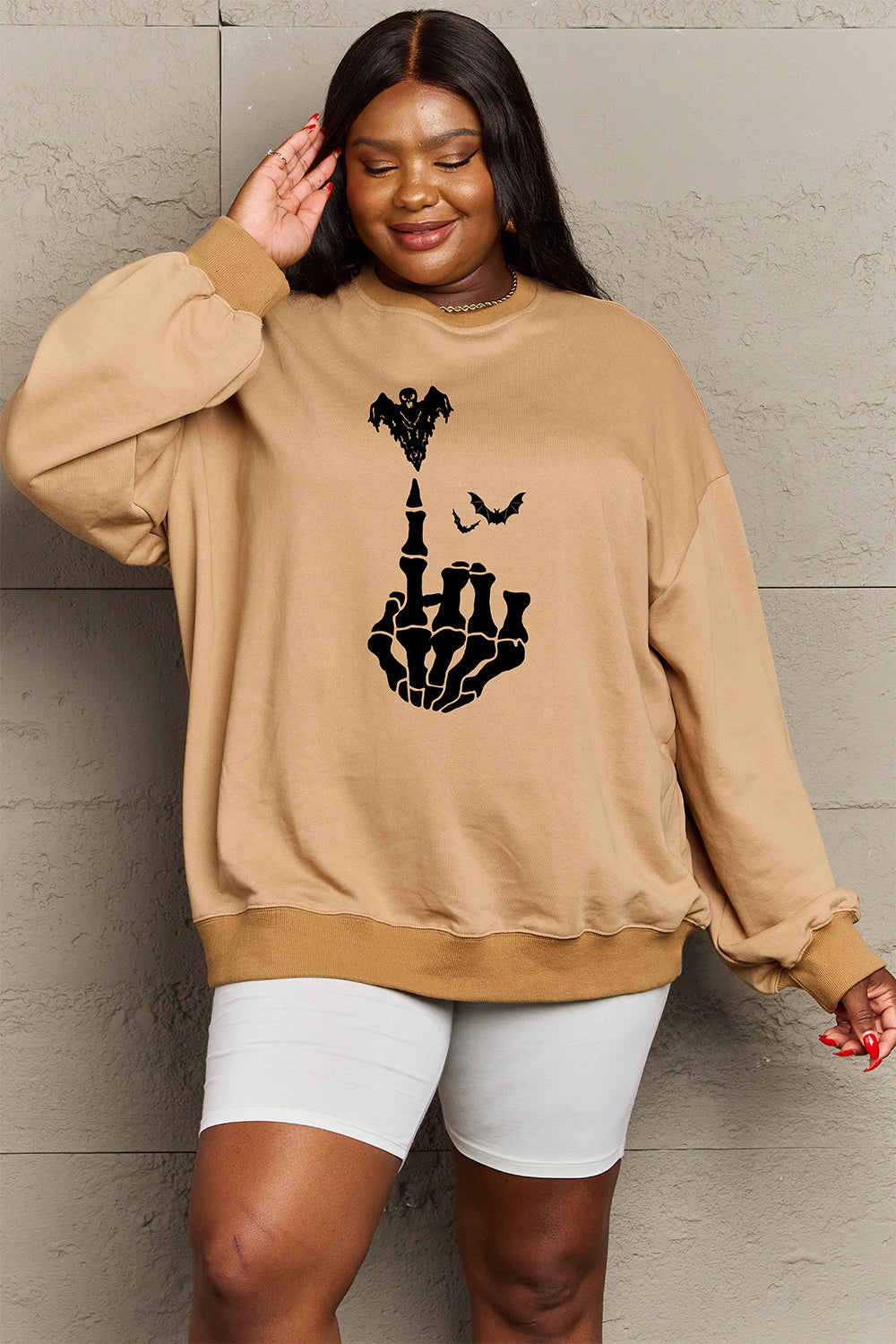 Simply Love Full Size Halloween Element Graphic Sweatshirt king-general-store-5710.myshopify.com