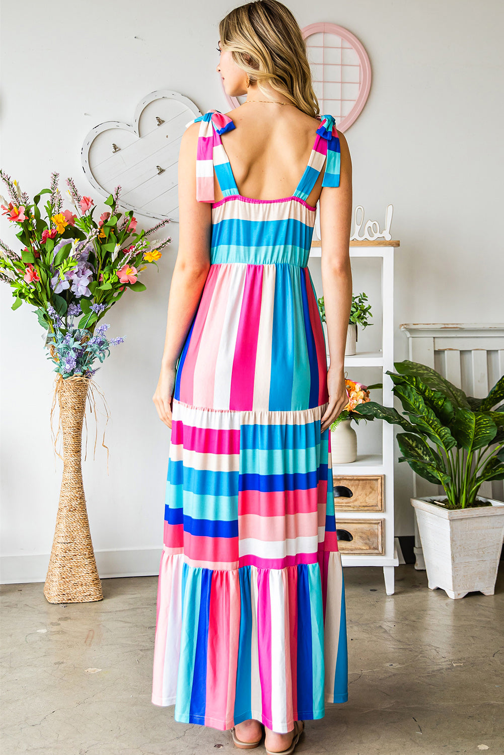 Striped Sleeveless Maxi Dress king-general-store-5710.myshopify.com