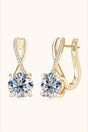4 Carat Moissanite 925 Sterling Silver Earrings - Kings Crown Jewel Boutique