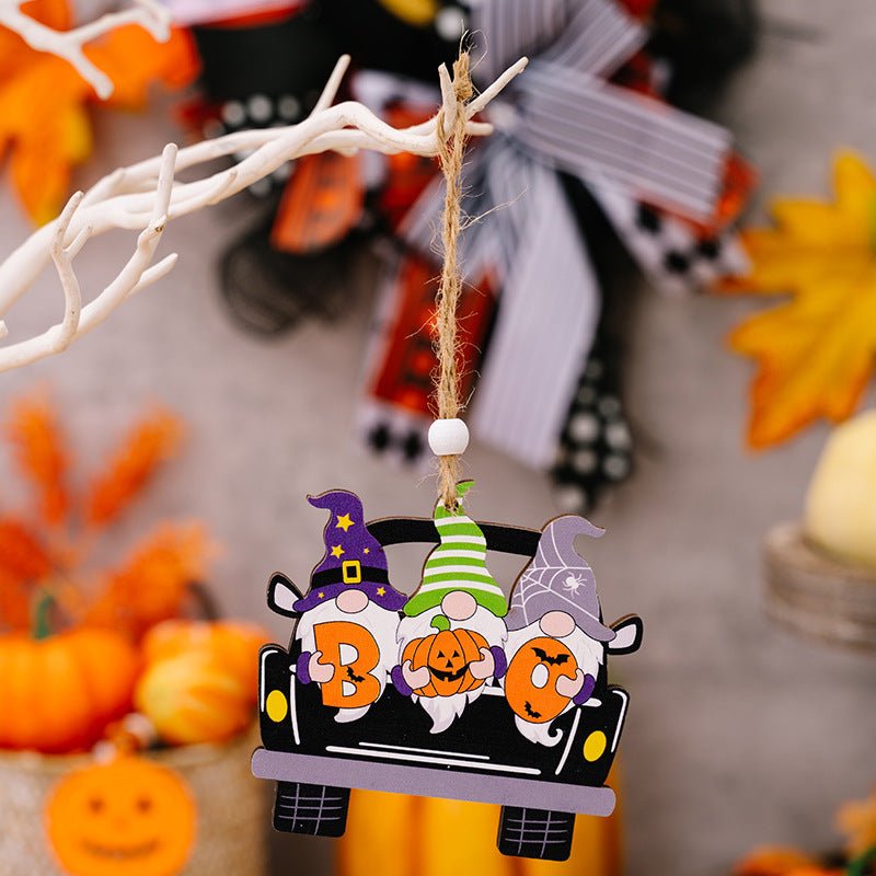 4-Piece Halloween Element Car-Shape Hanging Widgets - Kings Crown Jewel Boutique