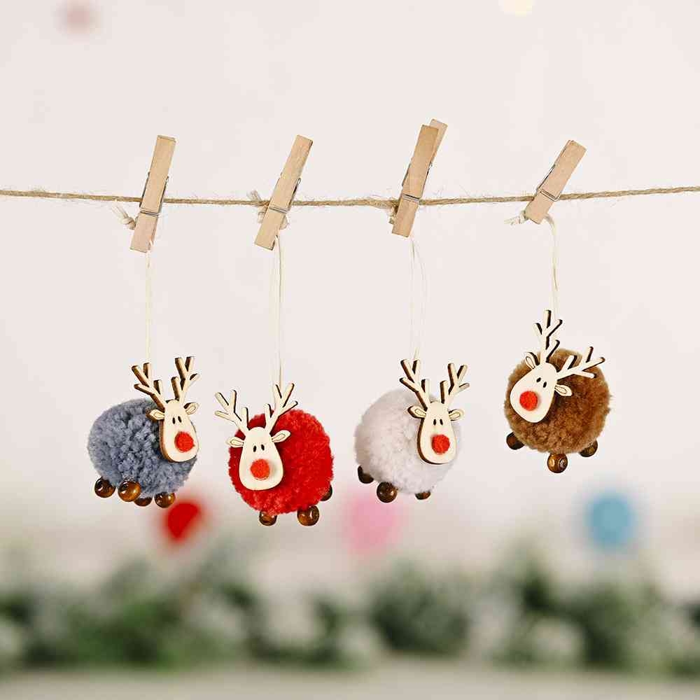 4-Piece Reindeer Hanging Widgets - Kings Crown Jewel Boutique