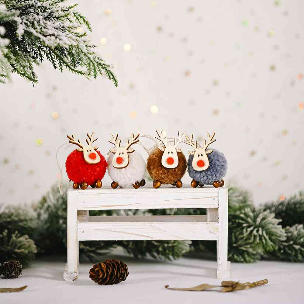4-Piece Reindeer Hanging Widgets - Kings Crown Jewel Boutique