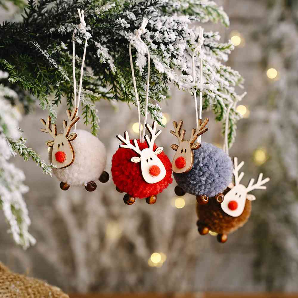 4-Piece Reindeer Hanging Widgets - Kings Crown Jewel Boutique